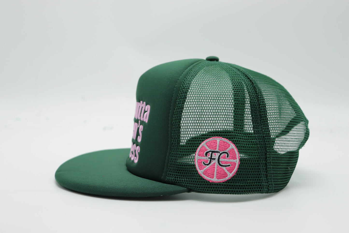 Stay Outta Women's Business Hat (Pink and Green Color)