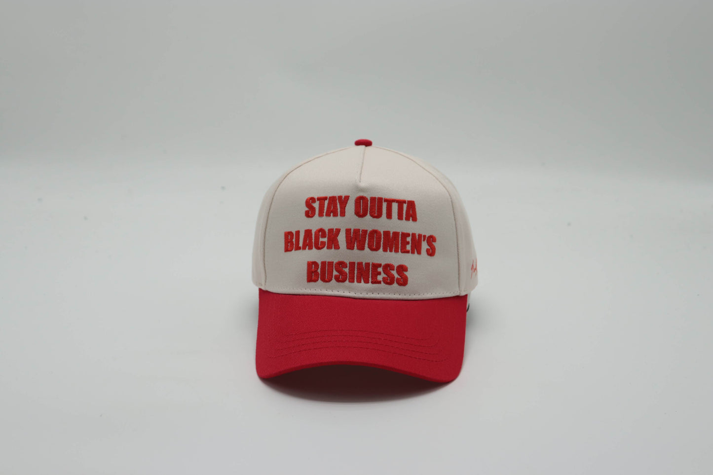 Stay Outta Black Women's Business Snapback (Red color)